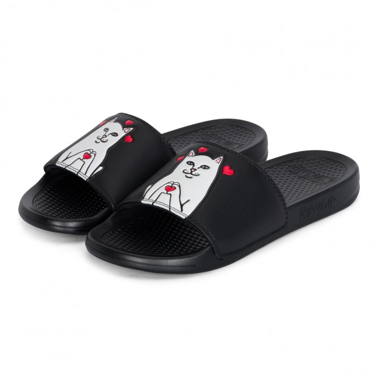 Тапочки Ripndip Nermal Loves Slides Black