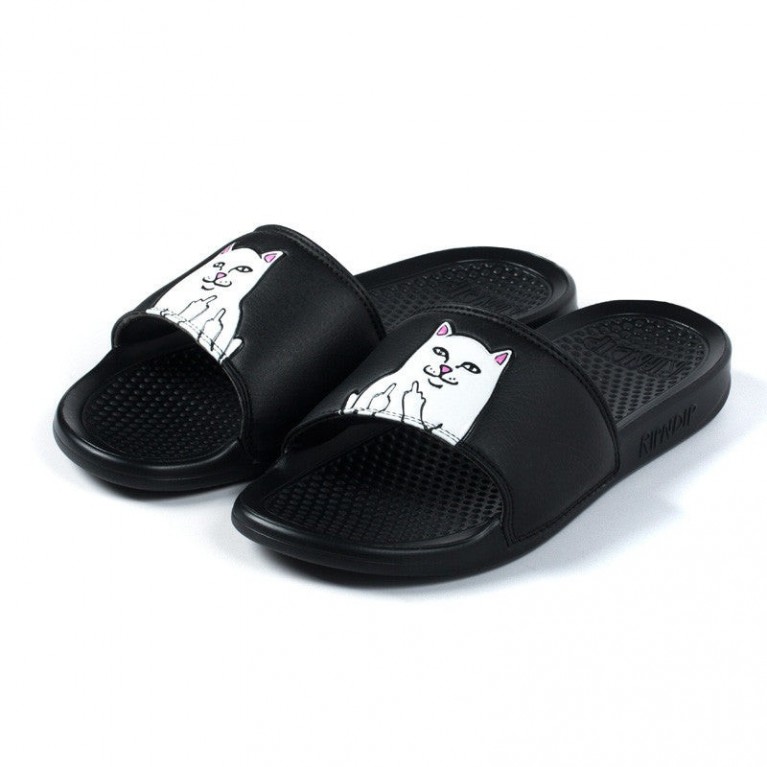 Тапочки Ripndip Lord Nermal Slides Black