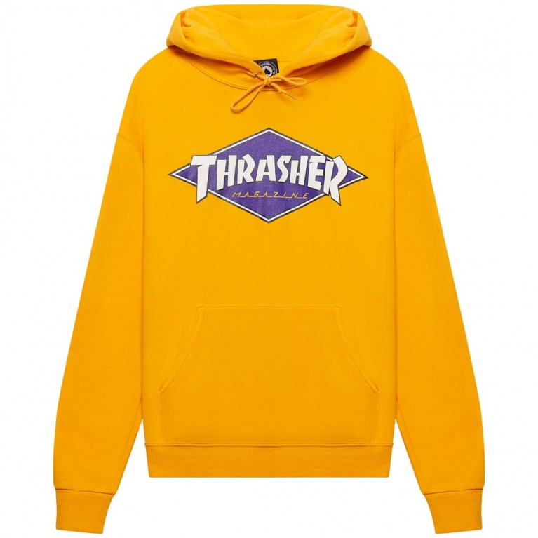 Толстовка Thrasher Diamond Logo Hoodie Gold