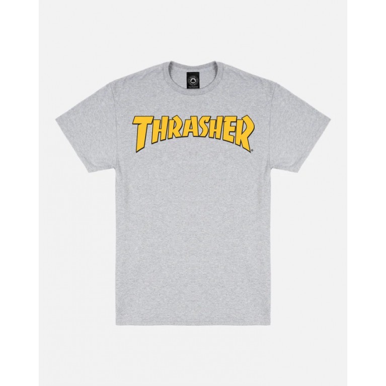 Футболка Thrasher COVER LOGO T-SHIRT ASH GREY