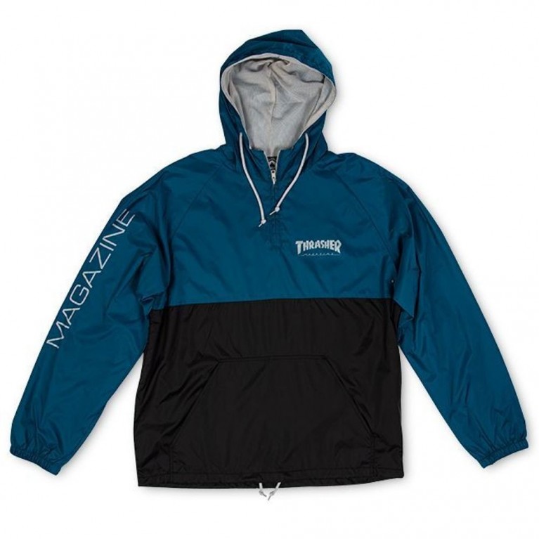 Анорак Thrasher Mag Logo Anorak Navy/Gray