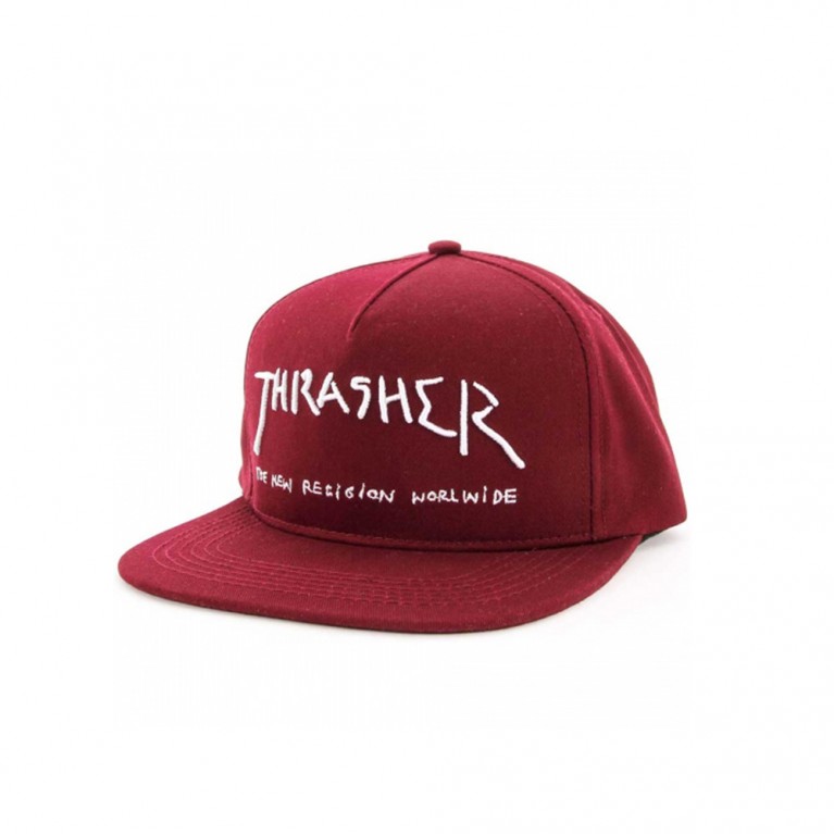 Кепка Thrasher New Religion Snapback Maroon  
